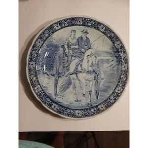 Vintage Royal Sphinx Maastricht Delft Blue Holland Large Wall Plate